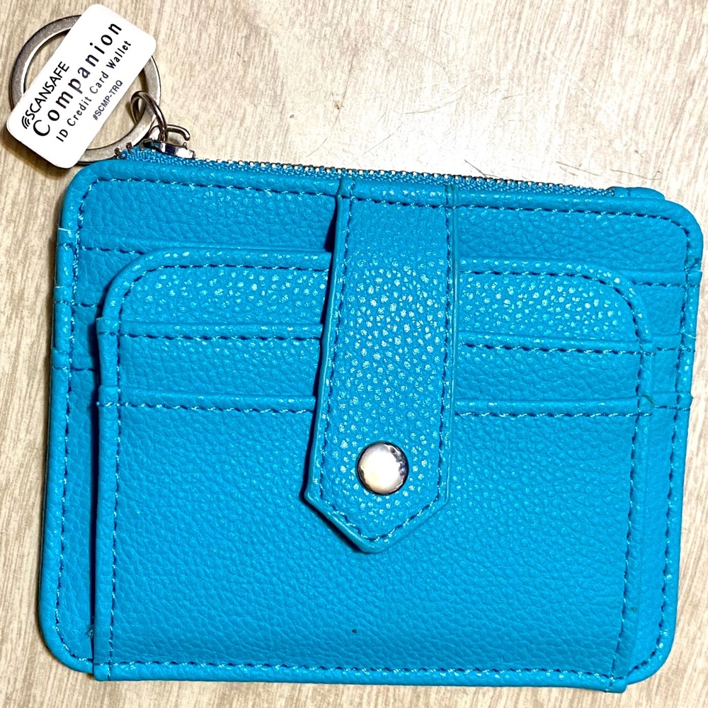 RFID Travel Wallet Turquoise NWT